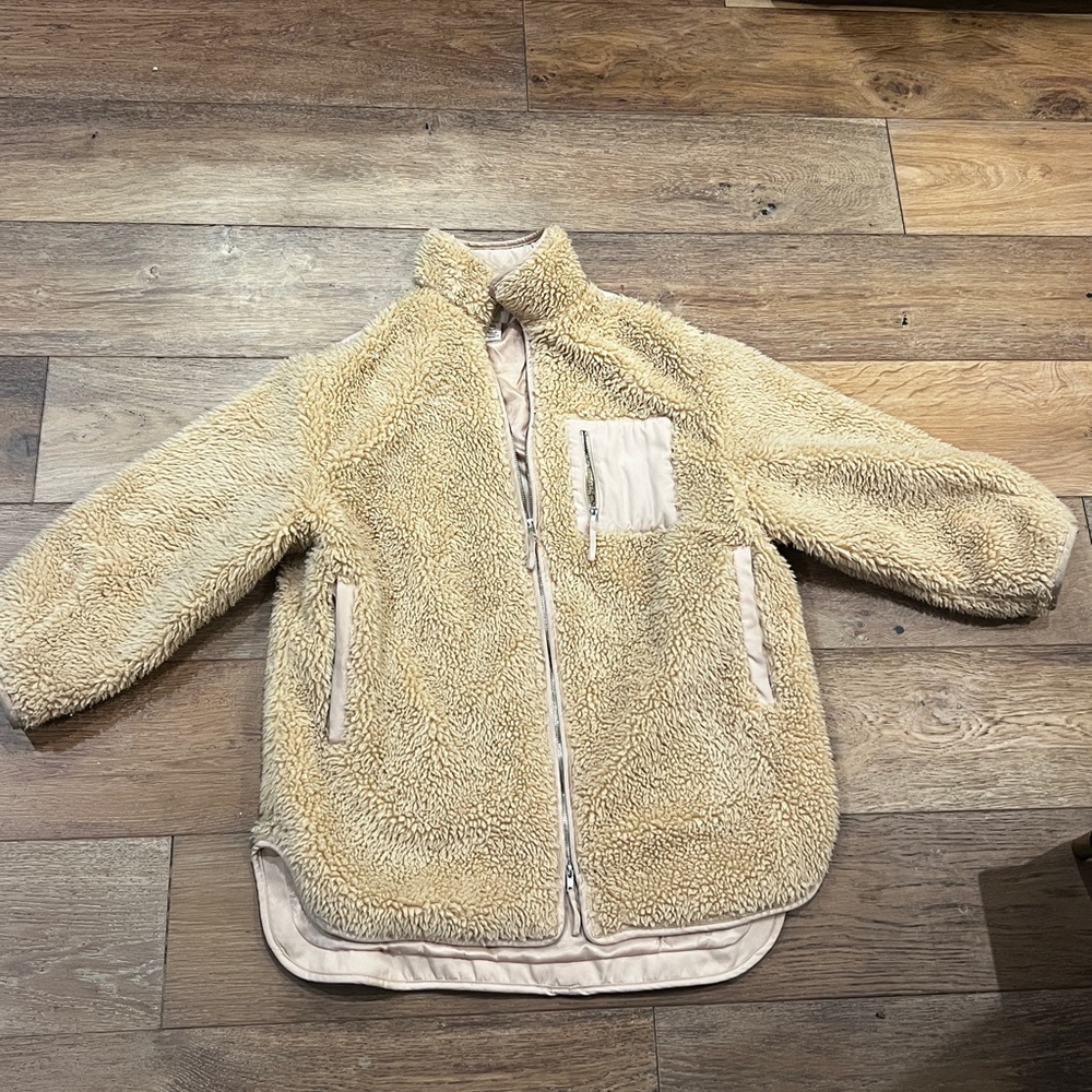 Cozy Tan Teddy Jacket